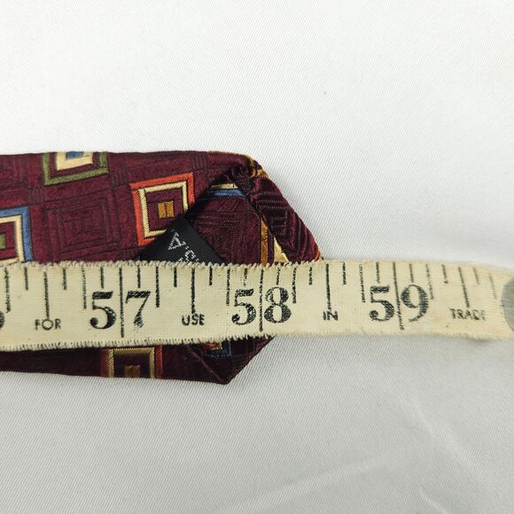 2 Jos A Bank Signature Collection Geometric Silk Tie Made In USA & Italy - Picture 10 of 10